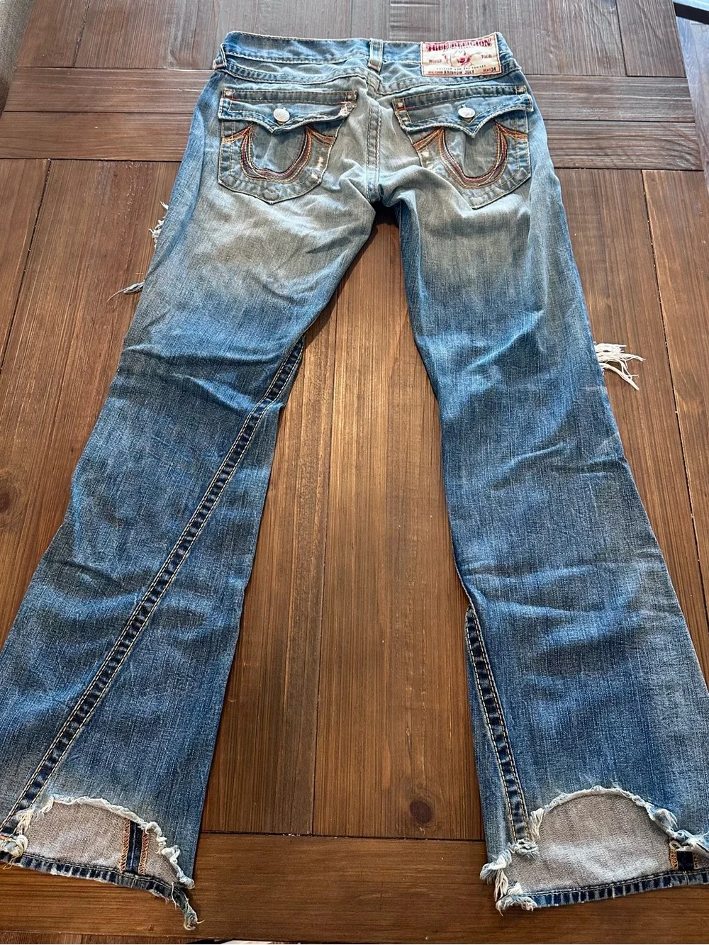 True Religion Rainbow Joey World Tour Jeans Made USA Vintage Y2K